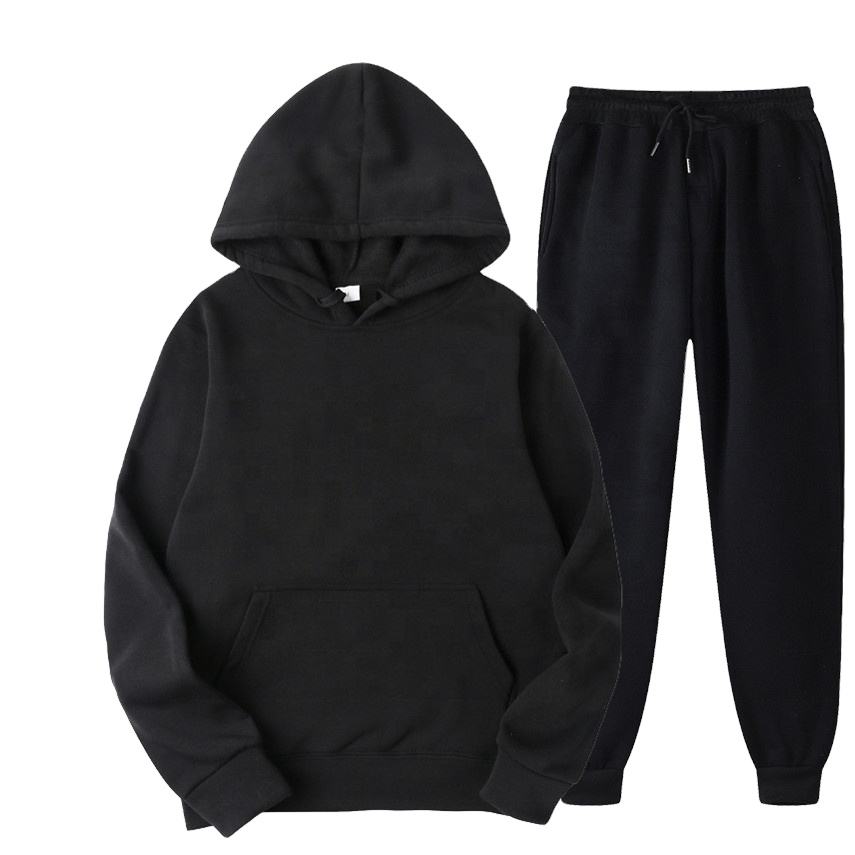 O Hoodie feito sob encomenda do Gym dos homens do algod&atilde;o da aptid&atilde;o e a cal&ccedil;a ajustaram o fato de treino dos homens