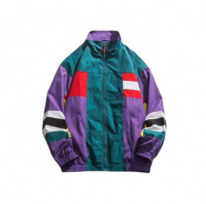 Nh&agrave; sản xuất Oem M&agrave;u sắc tương phản t&ugrave;y chỉnh của nam giới &Aacute;o liền quần cổ &aacute;o dọc &Aacute;o kho&aacute;c thường