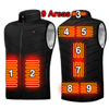 Κατασκευαστής OEM Winter Unisex Men Usb Rechargeable Electric Heater Jacket 2 4 9 Zone Heating Warming Thermal θερμαινόμενο γιλέκο