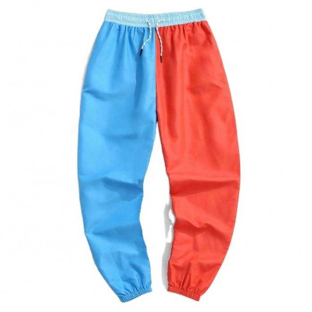 OEM-fabrikant Aangepaste atletische cargo-joggers voor heren, kleurblok, tweekleurige cargo-broek op maat