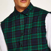 OEM Fabrikant Herre Casual skjorter Flanell Plaid &AElig;rmel&oslash;s Custom Shirt