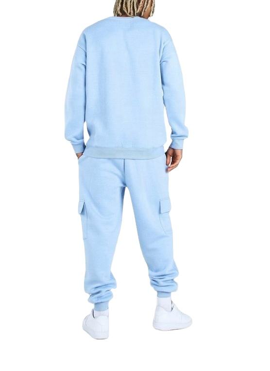 High Fashion 100% Cotton Loose Mens Sweatsuit Tracksuit အမျိုးသား Sweatshirt Jogger Set
