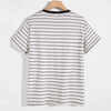 Oem Bulk Engros Brand Tshirts Kontrastbindende M&aelig;nd Sommer Kort&aelig;rmet Stribet Tshirt