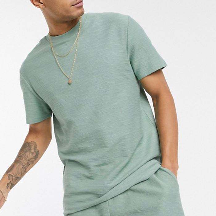 Conjunto de agasalho masculino liso estilo ver&atilde;o, camiseta de duas pe&ccedil;as e conjuntos de corrida