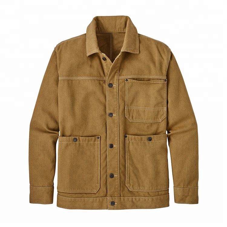 Jaket Kerja Kanvas Lelaki Tersuai Rekaan Atas Fesyen Terkini