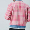 Giacche da uomo Cappotto invernale personalizzato in fabbrica cinese Giacca di jeans da uomo scozzese reversibile