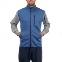 Logo Tersuai Pengeluar OEM Setengah Berat Poliester Microfleece Zip Lelaki Jaket Memancing