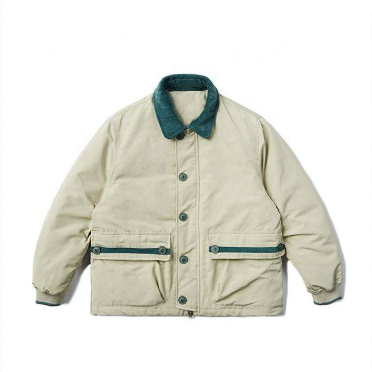 Veste matelass&eacute;e de grande taille pour hommes, fabricant OEM personnalis&eacute;, mode Simple, couleur contrast&eacute;e