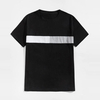 Masseudsalg h&oslash;jkvalitets T-shirt Kontrastpanel Kort&aelig;rmede Blanke T-shirts med rund hals til m&aelig;nd