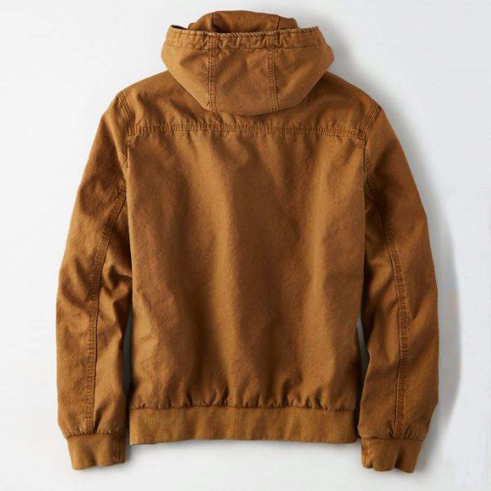 New Fashion Style Custom Logo Mens Denim Jackets Drawstring Corvus Zipper Up Macropus Pockets