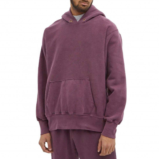 Fabricante OEM, sin cord&oacute;n, sudadera te&ntilde;ida de ropa de gran tama&ntilde;o, sudadera con capucha lavada vintage 100% algod&oacute;n pesado