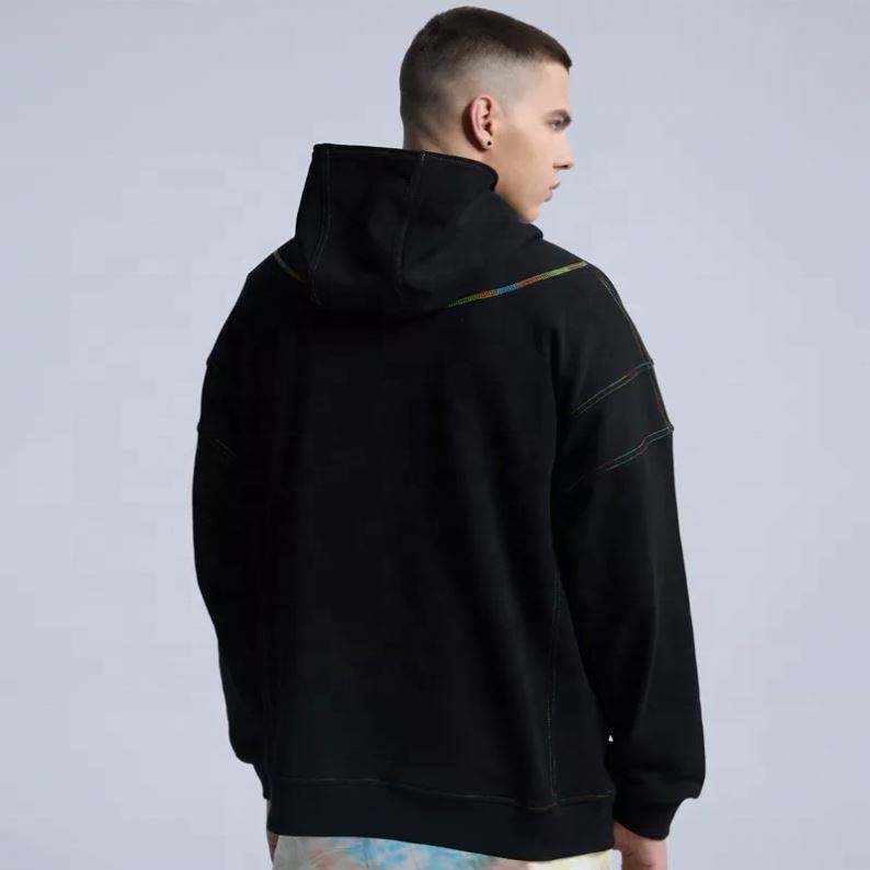 OEM Producent Custom Halv lynl&aring;s Pullover Oversize h&aelig;ttetr&oslash;je herret&oslash;j