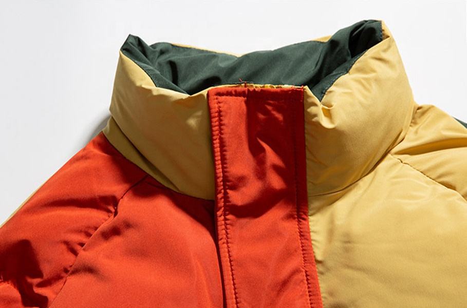 OEM-producent Brugerdefineret m&aelig;nds dunstativ krave Collared Farve Patchwork L&oslash;s bomuldsjakke