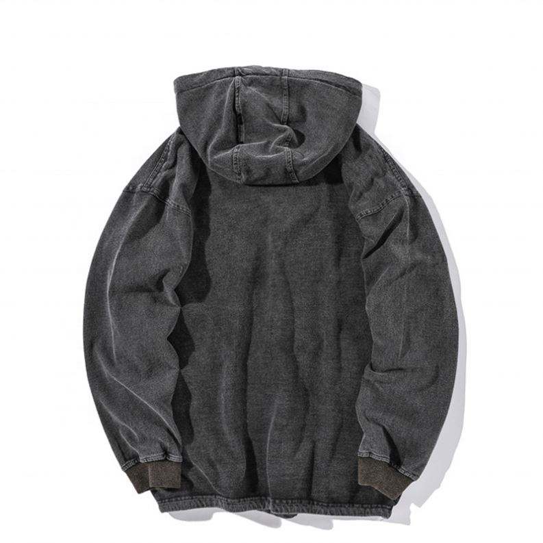 OEM v&yacute;robca 2022 Veľkoobchod p&aacute;nsky pr&aacute;zdny sveter Vintage Acid Wash Mikiny vlastn&eacute; logo
