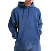 Fabricante OEM Vestu&aacute;rio Simples Tingido Estilo Vintage Personalizado Grosso Lavado Homens Soltos Roupas com Capuz