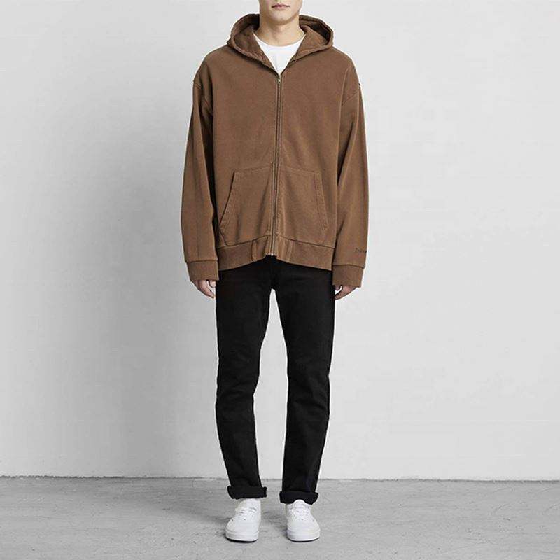 Κατασκευαστής OEM Υψηλής ποιότητας 100% βαμβακερές κουκούλες με φερμουάρ Ανδρικές κουκούλες με φερμουάρ Προσαρμοσμένο μεγάλου μεγέθους, απλό French Terry Blanks Full Zip Up Hoodie