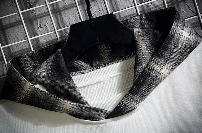 Producent OEM Niestandardowy blok kolor&oacute;w w kratę Casual Niestandardowa bluza Ponadgabarytowe bluzy z kapturem