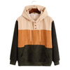 OEM-Hersteller ma&szlig;geschneiderte Color Block Corduroy Casual Custom Sweatshirt Plus Size Hoodies Herren Hoodies