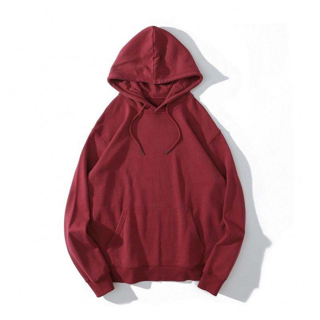 OEM-Hersteller ma&szlig;geschneiderter Kapuzenpullover einfarbiger Rundhals-Langarm-Pullover