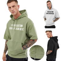 Modni oem odm novi stil casual muški muški kapuljača s kratkim rukavima