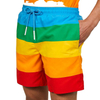 OEM 100 % polyesteria miesten v&auml;riset shortsit Custom Rainbow shortsit