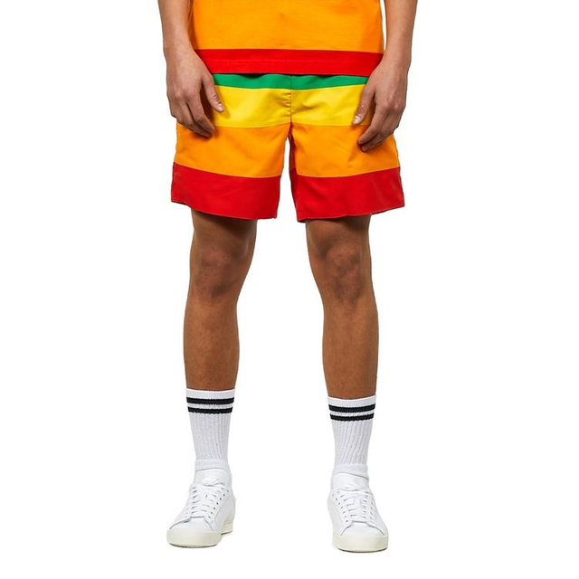 OEM 100% Polyester P&aacute;nsk&eacute; šortky Color Block Custom Rainbow šortky