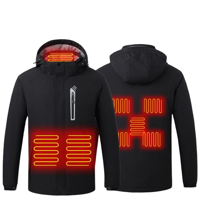 Tutus Hiems Calida Tunica IMPERVIUS USB Connector Hunting Outdoor calefacientis Rechargeable altilium calefacta Jacket