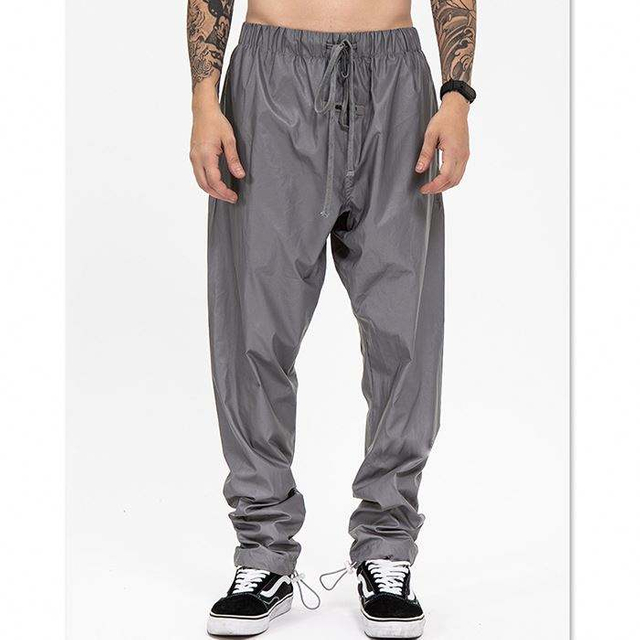 New Fashion Tactical Cargo Bukser M&aelig;nd Elastisk sn&oslash;re talje Reflekterende tr&aelig;ningsbukser