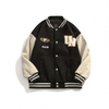 Chaqueta de b&eacute;isbol parcheada bordado personalizado de los hombres de letras de la chaqueta de bombardero del invierno de OEM Streetwear