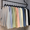 Engros Bulk Blank almindeligt brugerdefineret tryk Broderet Pr&aelig;get Grafisk Oversized lang&aelig;rmede T-shirts T-shirt Unisex T-shirts