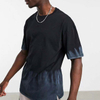 Hersteller Custom 100 % Baumwolle T-Shirt Kurzarm Acid Washed Ombre Herren T-Shirt