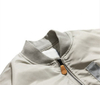 OEM-Hersteller kundenspezifische einfarbige Baseball-Baumwolljacke mit einfachem Taschenbezug f&uuml;r Herren