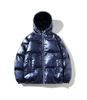 OEM-fabrikanttilpasning Winter Black Bomber Shiny Puffer M&aelig;nd Down Plus Sizes med h&aelig;ttejakke