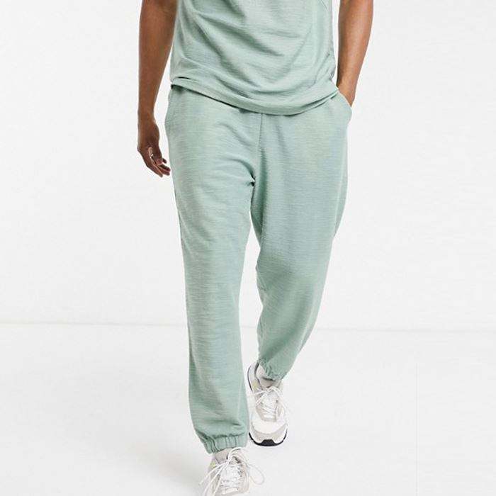 Conjunto de agasalho masculino liso estilo ver&atilde;o, camiseta de duas pe&ccedil;as e conjuntos de corrida