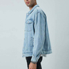 Giacche da uomo Cappotto invernale personalizzato in fabbrica cinese Giacca di jeans da uomo scozzese reversibile