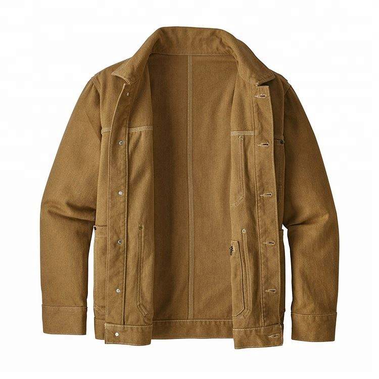 Jaket Kerja Kanvas Lelaki Tersuai Rekaan Atas Fesyen Terkini