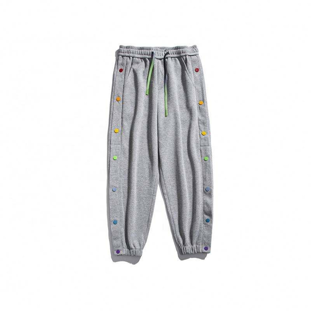 OEM-fabrikant op maat gemaakte vrijetijdsbroek voor heren, eenvoudige en modieuze broek met zijborst