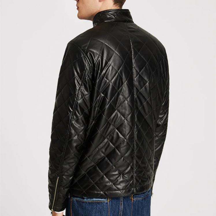 Fermeture &eacute;clair ouverture hommes manteau d'hiver Faux cuir Jaket Michael Jackson vestes