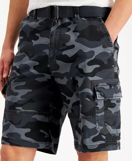 Pantalones cortos tipo cargo de gran oferta, pantalones cortos con estampado por sublimaci&oacute;n de camuflaje para hombres