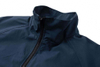 Fabricante OEM, tallas grandes personalizadas, costuras en contraste, cuello levantado popular, chaqueta informal con cremallera