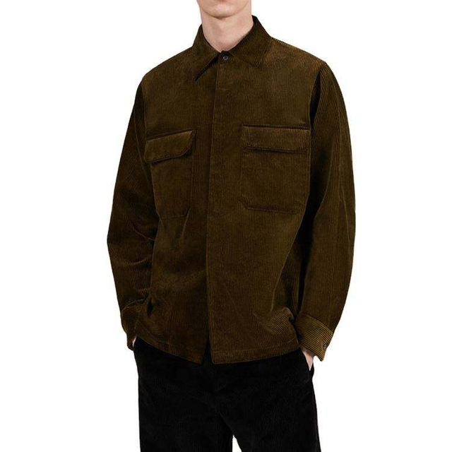 OEM Manufacturer Tutus High Quality Casual Shirts Full Size Overshirts Corduroy Fashion Men Shirt