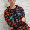 ຜູ້ຜະລິດ OEM Custom Men Hood Cotton Button Up Plaid Checked Pattern Long Sleeve Shirt With Chest Pockets