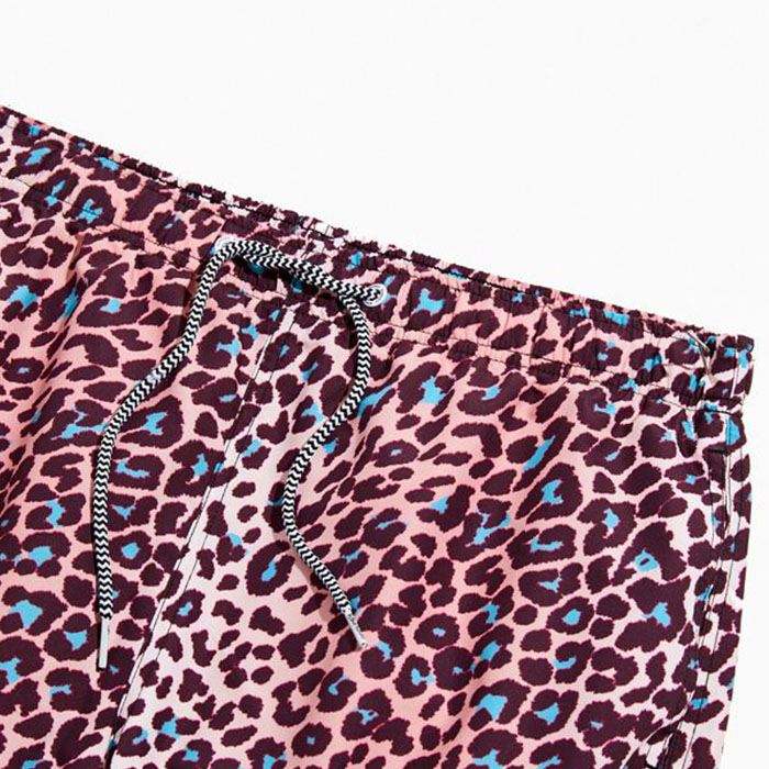 Seluar Pendek Gim Fesyen Baru Musim Panas Seluar Pendek Renang Lelaki Allover Seluar Pendek Pantai Lelaki Bercetak Leopard