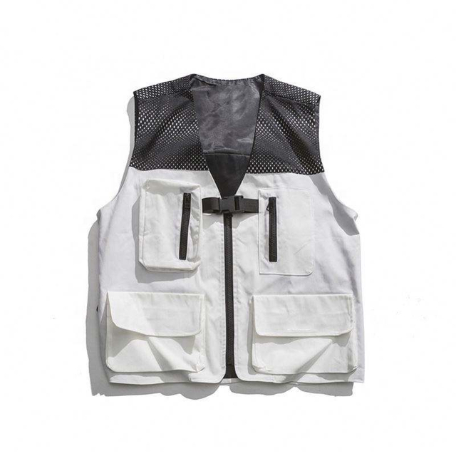 Gilet personnalis&eacute; pour hommes, fabricant Oem, personnalit&eacute;, grande poche, Cargo, taille sup&eacute;rieure, manteau