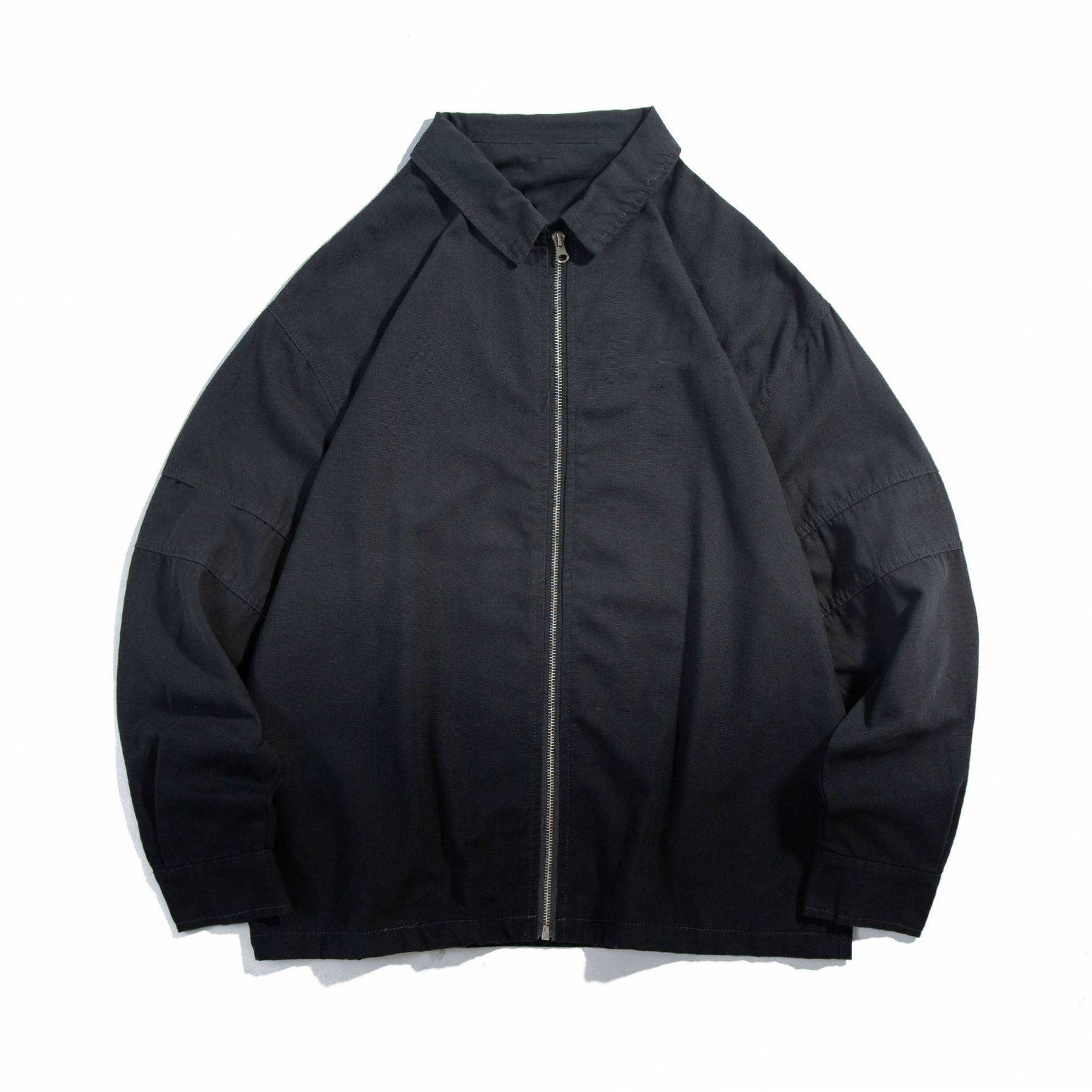 Fabricante OEM Roupas Personalizadas Masculinas Retro Pop Gradiente Impress&atilde;o Lapela Casual Looses Para Jaqueta