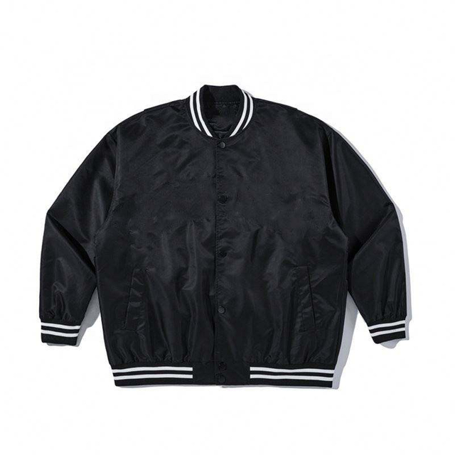 Oem Manufacturer Custom Men's Striped suturis Bottom Hem Plus Size Fashion Casual Jacket