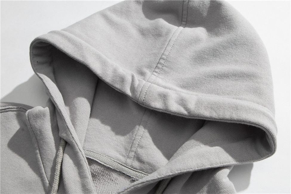 ผู้ผลิต OEM ผู้ชาย Retro ไล่โทนสีเสื้อกันหนาวหมวกแฟชั่นเรียบง่ายเสื้อฮู้ด