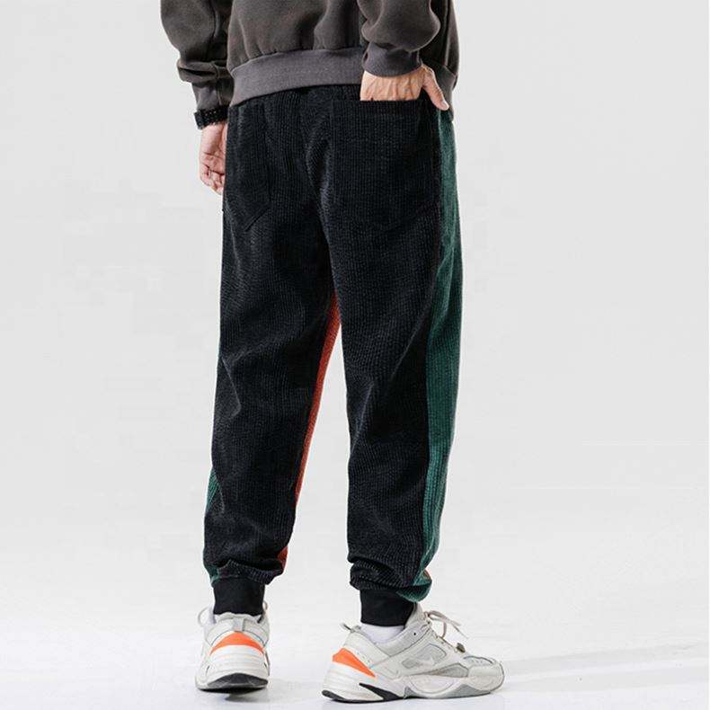 OEM proizvođač, veleprodaja, muške duge pamučne hlače s velikim džepom i samtanim sportskim džogerima