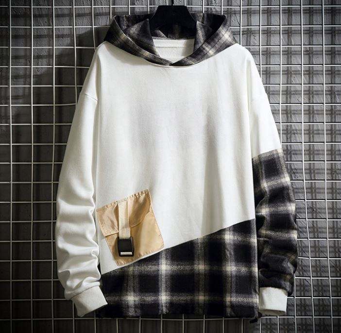 Producent OEM Niestandardowy blok kolor&oacute;w w kratę Casual Niestandardowa bluza Ponadgabarytowe bluzy z kapturem