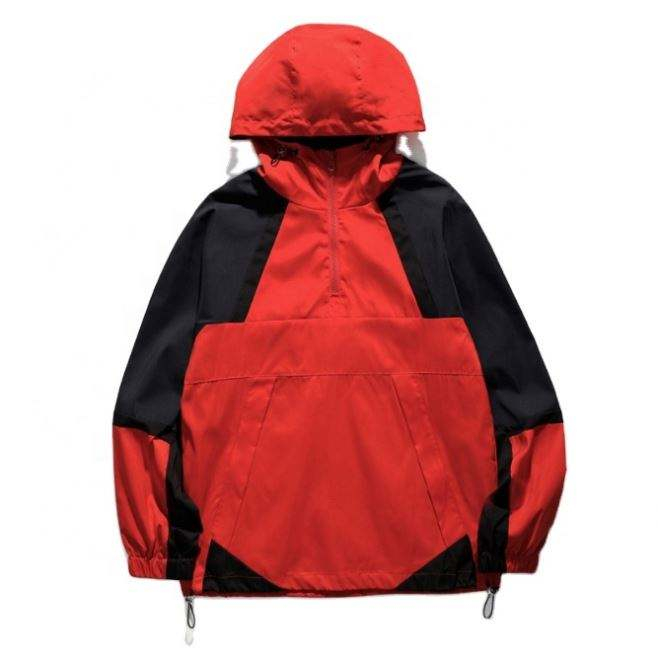 Producent OEM Dostosowany patchwork z blokami kolor&oacute;w P&oacute;ł zamek błyskawiczny Casual Bluza na zam&oacute;wienie Bluzy w dużych rozmiarach Męskie bluzy z kapturem